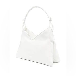 NEW STAUD Valerie Handbag “Paper” White Patent Leather